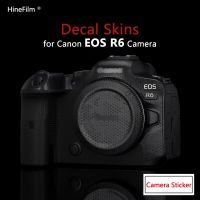 2023 R6สกินกล้องฟิล์มกันรอยขีดข่วนสำหรับ Canon EOS R6สติกเกอร์ป้องกัน EOSR6สติ๊กเกอร์ติดบนตัวเครื่องพรีเมี่ยมวัสดุไวนิล3M