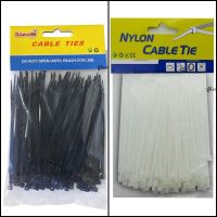 เคเบิ้ลไทร์ 3*100mm. สีดำ สีขาว (150 เส้น) Cable Tie หนวดกุ้ง