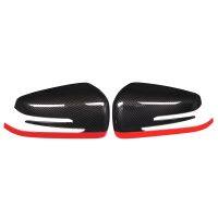 2 X Abs Side Door Rearview Mirror Cap Cover Trim For A Cla Gla Class W176 W117 X156 X204