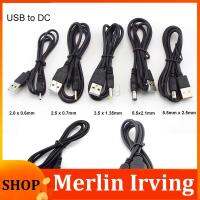 Merlin Irving Shop USB type A Male to DC 5.5 2.1 2.5 2.0 3.5x1.35 4.0x1.7 mm male mini 5pin power supply Plug Jack extend charging cable connector