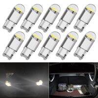 10 PCS Car LED Bulb Signal Light COB T10 W5W 5W5 12V 7500K White Auto Interior Dome Reading Door Maps Trunk License Plate Lamps Ceiling Lights