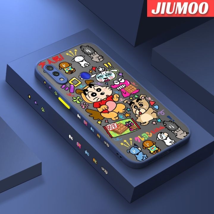 เคส-jiumoo-สำหรับ-xiaomi-redmi-note-7-note-7-pro-note-7s-เคส-note7กราฟฟิตีลาย-shin-chan-บางเฉียบด้านหลังเป็นฝ้าเคสแข็งขอบซิลิโคนกันกระแทกคลุมทั้งหมดเคสมือถือฝาครอบป้องกันกล้อง