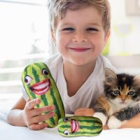 Mimic Toy Talking Toys Repeats What You Say with Watermelon and Face Design Creative Plush Doll Mimics Back Voice Recorder Interactive Talking Repeating Toys for Kids Adults classy