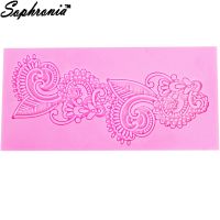 【hot】 Sophronia Pattern Silicone Mold Fondant Decorating Embossed Chocolate Mould LM022