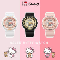 【รับประกัน 6 เดือน】 sanrio watch นักเรียนหญิงที่มีโรงเรียนมัธยมต้นและนาฬิกาเด็ก Sports Girl Kitty Cat Cat Electronic Watch