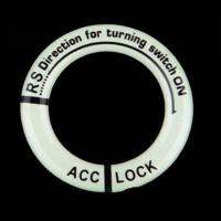 สติกเกอร์สวิตช์กุญแจเรืองแสงสำหรับตกแต่งภายในอุปกรณ์เสริมรถยนต์สติกเกอร์สีการมองเห็นได้ในเวลากลางคืน