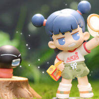Kawaii ใหม่ตาบอดกล่องของเล่น Luo Xiaohei ตั้งแคมป์ชุดยืนยันสไตล์รุ่นลึกลับกล่องแปลกใจกระเป๋า Nezha อุปกรณ์ต่อพ่วงของขวัญวันเกิด