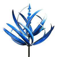 Garden Wind Spinner Dynamic 3D Lotus Windmill 360 Degrees Rotatable Outdoor Windmill for Balconies Porches Patios Gardens and Trees refined