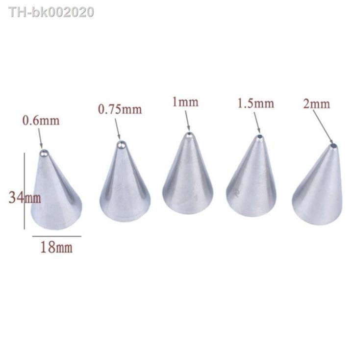 5pcs-set-round-stainless-steel-piping-tips-cake-pastry-cookie-cream-nozzles-icing-piping-cake-decorating-tools-pastry-nozzle