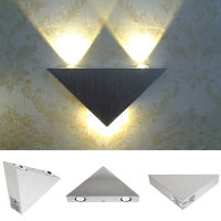 3W Aluminum Triangle Led Wall light Lamp AC85-265V High Power Led Modern Home Lighting Indoor Party Light