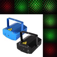 LED Lampu Disko Proyektor Laser Kontrol Suara Pengendali DJ Lampu Panggung Laser untuk Pesta Ulang Tahun Tahun Baru