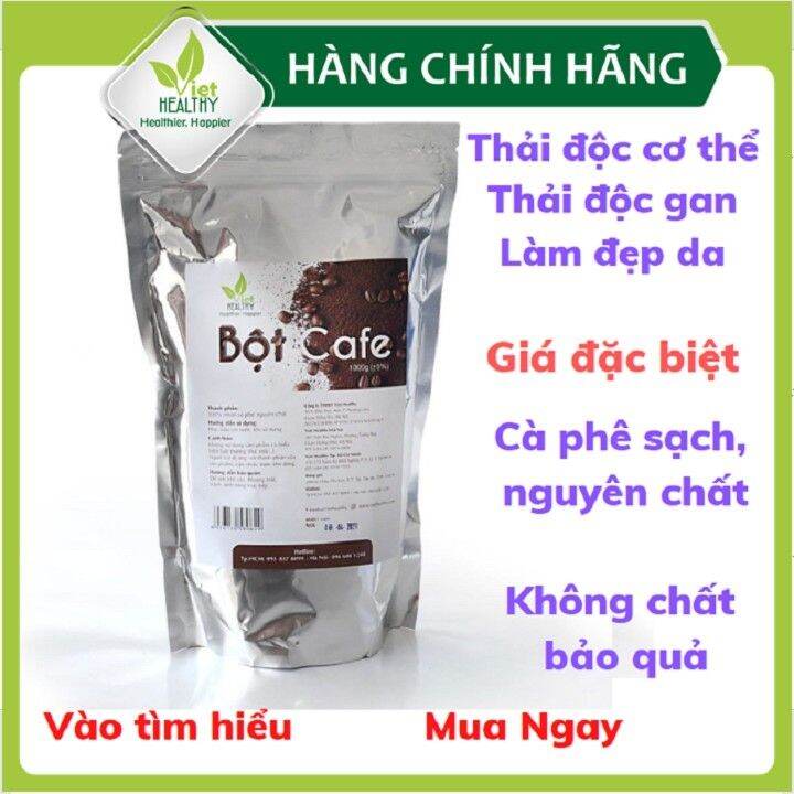 [Mới] Bột cà phê hữu cơ thụt tháo đại tràng nguyên chất Viet Healthy