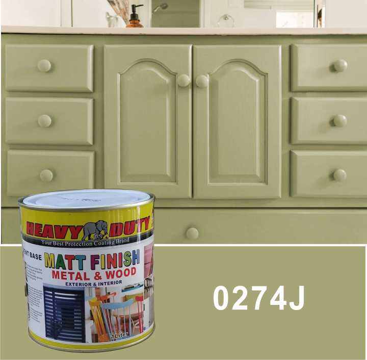 0274J ( 5L MATT FINISH HEAVY DUTY ) (FREE 1.5" BRUSH ) HIGH ENAMEL