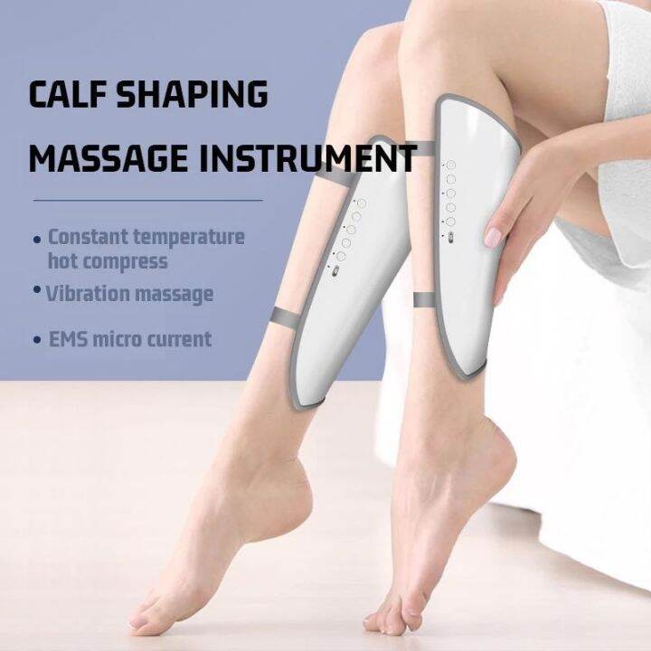 EMS Leg Massager Calf Wraps Heated Therapy Shaping Legs Relieve Leg