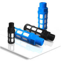 【YY】Pneumatic Components18 14 38 12 34 BSP Male Thread Plastic silencer Pneumatic Black blue Air Quick Exhaust Muffler