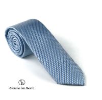 Giorgio Del Sarto Necktie Blue Fabric Texture เนคไทสีฟ้ามีเท็กเจอร์