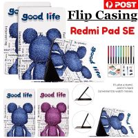 เคสขาตั้งสำหรับแผ่น Xiaomi Redmi SE 11นิ้ว2023 Redmi Pad 10.61นิ้ว2022แบบพลิกการ์ตูนน่ารักมิกกี้เมาส์แบบบางฝาหนังพียูป้องกันปกหนังสือกันกระแทก