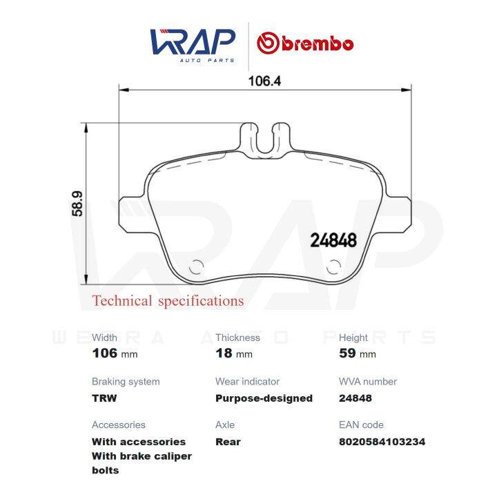 benz-ผ้าเบรค-หลัง-black-ceramic-xtra-brembo-เบนซ์-cla-w117-gla-w156-x156-w176-w242-w246-slk-r172-เบอร์-p50091n-oe-006-420-23-20-trw-gdb1920-p-50-091n-p-50-091x-p-50-091