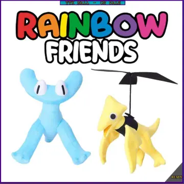 Yellow Rainbow Friends Roblox Keychain Clip Toy