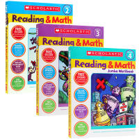 Reading &amp; Math Workbook Grade 2 3 4 English original childrens Enlightenment learning Workbook