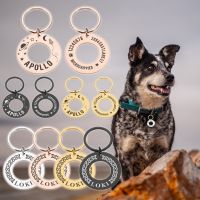 ▥☏☞ Personalized Pet ID Tag Cat Dog Collar Accessories Dogs Anti-lost Name Tags Customizable Engraved Necklace Chain Pets Supplies