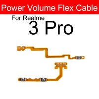 Power Volume ปุ่มด้านข้าง Flex Cable สำหรับ Oppo Realme 3 3i 3Pro 5 5i 5S 5Pro ด้านข้างปุ่มปรับระดับเสียงปุ่มริบบิ้นอะไหล่