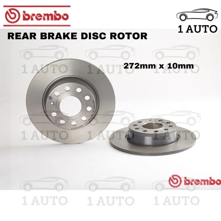GENUINE BREMBO REAR BRAKE DISC ROTOR VW EOS 2.0 GOLF MK6 2.0 GTi GOLF