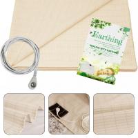 【CW】 1 Pc Bed Earthing Grounding Sheet  amp; Conductive Cord Plug Protection 4 Sizes Textiles