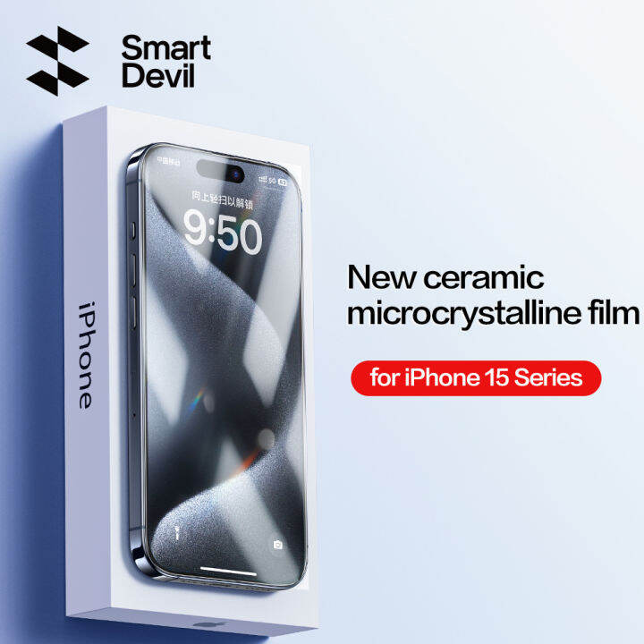 SmartDevil Microcrystalline Ceramic Screen Protector for iPhone 15 Pro
