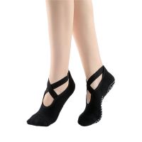 【YD】 Pilates Socks Anti-Slip Breathable Backless Ankle Ladies Ballet for Gym