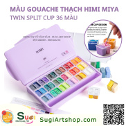 Màu Gouache HIMI Twin Split Cup 36 màu 48 Màu