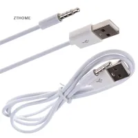 ZTHOME 3.3FT mm AUX Audio PLUG JACK ไปยัง USB 3.5สายชาร์จชายสำหรับ2.0