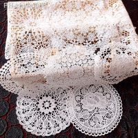 Coaster Hollowed-Out Round Lace Embroidered Tablecloth for Dining Table Placemat Household Heat Insulation Pads Coffee Tea Mat