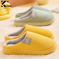 New Special Indoor Slippers Women Men Winter Thick Sole House Warm Couples Home Non-Slip Large Size Mens Cotton Slippers Winter