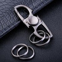 ☌❀ Portable Bottle Opener with 4 Key Rings Beer Bottle Opener Unique Creative Ergonomic Opener