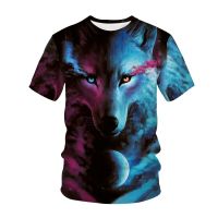 2023 NewWolf Tshirt Cool Streetwear T เสื้อยืดสีสันสดใสเสื้อผ้า Tee