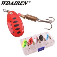 【hot】✣✎❁ 5pcs/Lot WDAIREN Fishing Lures Set Metal Spinner Bait Wobbler Artificial Baits Treble Isca Bass Tackle With