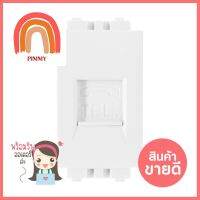 เต้ารับโทรศัพท์ CT ELECTRIC 6P/4C TEL-1 สีขาวTELEPHONE SOCKET CT ELECTRIC 6P/4C TEL-1 WHITE **คุณภาพดี**