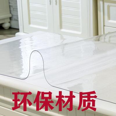 （HOT) แผ่นรองโต๊ะพลาสติกใส PVC ผ้าปูโต๊ะกันน้ำกันลวกและกันน้ำมันทิ้งแผ่นรองโต๊ะชาแผ่นคริสตัล