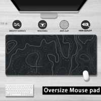 Mouse pad Topographic Extended mousepad Waterproof Non-Slip design Precision stitched edges deskmat Personalised large gaming mouse pad