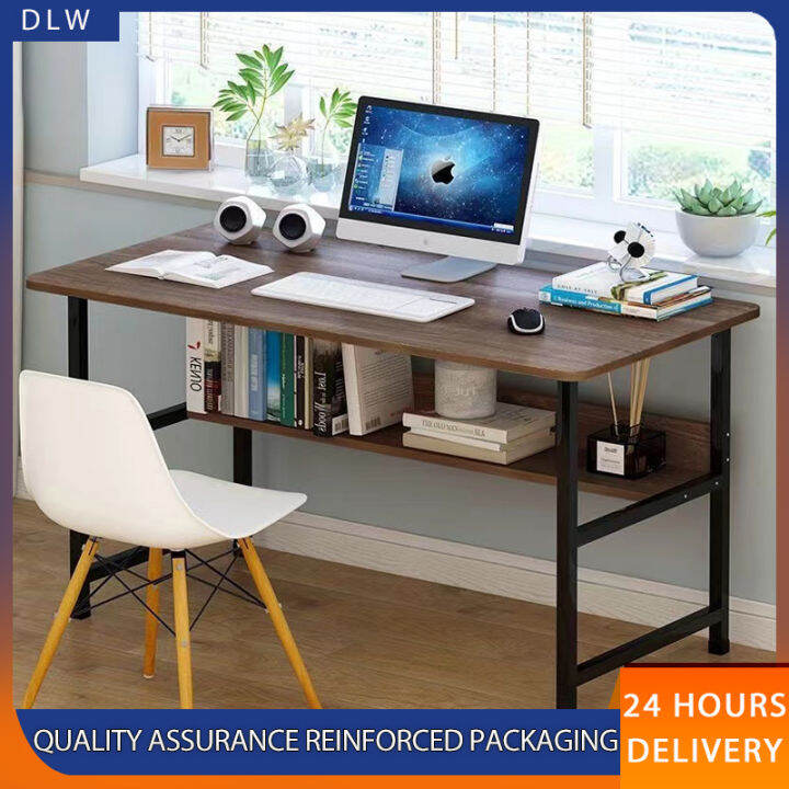 120CM Computer Desk Study Table Double Layer Desk Table Student Table