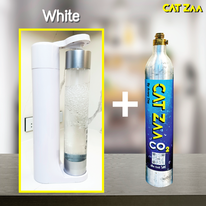 soda-maker-เครื่องทำน้ำโซดา-catzaa-สีขาว-ขวดแก๊ส-c02-ไม่ต้องใช้ไฟฟ้า-100-ใช่ง่ายเพียงแค่กด-ก็ทำน้ำโซดาได้เองแล้วง่ายๆในบ้าน