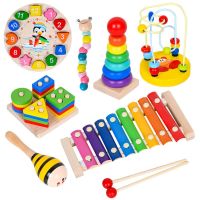 Montessori Educational Baby Toys 3D Wooden Puzzles For Kids Child Games Learning Educational Toys For Babies 1 2 3 Years