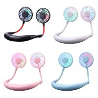 7 Blades Creative Hanging Neck Fan Portable Lazy Charging Small Fan Wearable Usb Mini Hanging Neck Cooling Sports