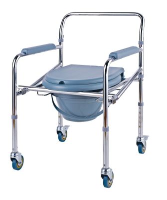 [ รถเข็นผู้ป่วย มี อย.] เก้าอี้นั่งถ่าย รถเข็นอาบน้ำ ส้วมเคลื่อนที่ รถเข็นผู้ป่วย ผู้สูงอายุ พับเก็บได้