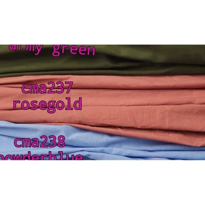 hot PLAIN MUSLIN FABRICS 60 WIDTH Lazada PH