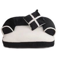 Luxury Comfortable Pet Sofa Warm Soft Velvet Large Dog Bed Puppy House Kennel Cozy Cat Nest Sleepping Mat Cushion Pet Bedding