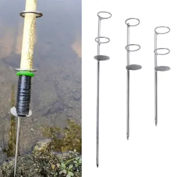 Adjustable Metal Fishing Rod Stand Support Bracket Rest Ground