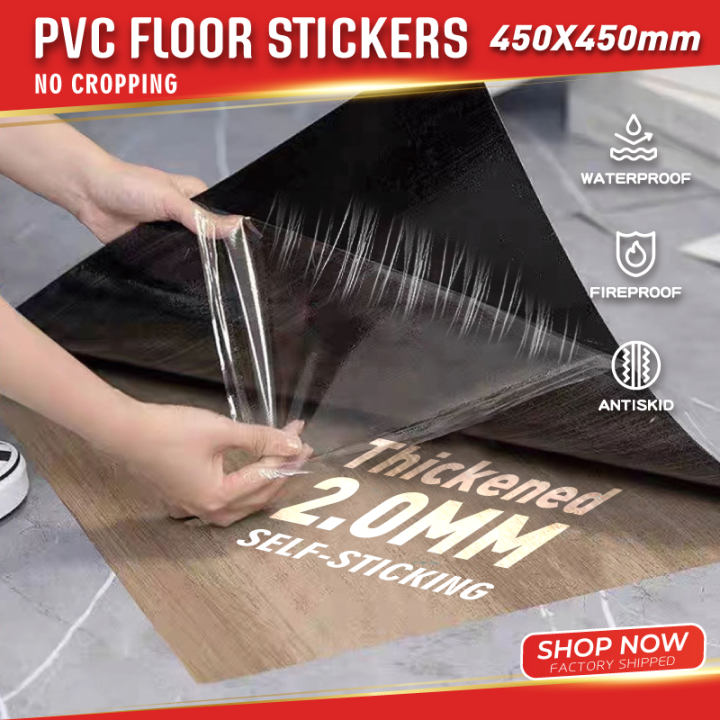 LUMIRA Vinyl PVC Floor Sticker tiles self adhesive waterproof flooring ...