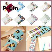 P-LIN เคสปากกาเอ็มสโตร์ผ้าใบม่านปากกาหนา12คุณภาพสูงที่เก็บเครื่องเขียนนักเรียน